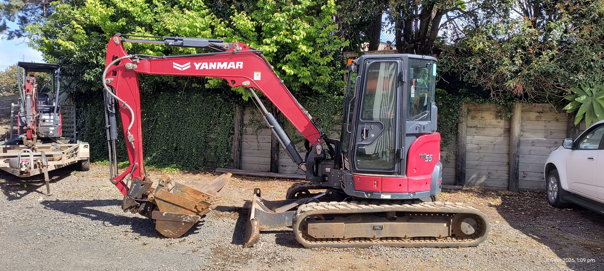 Yanmar VIO55 excavator hire Kerikeri